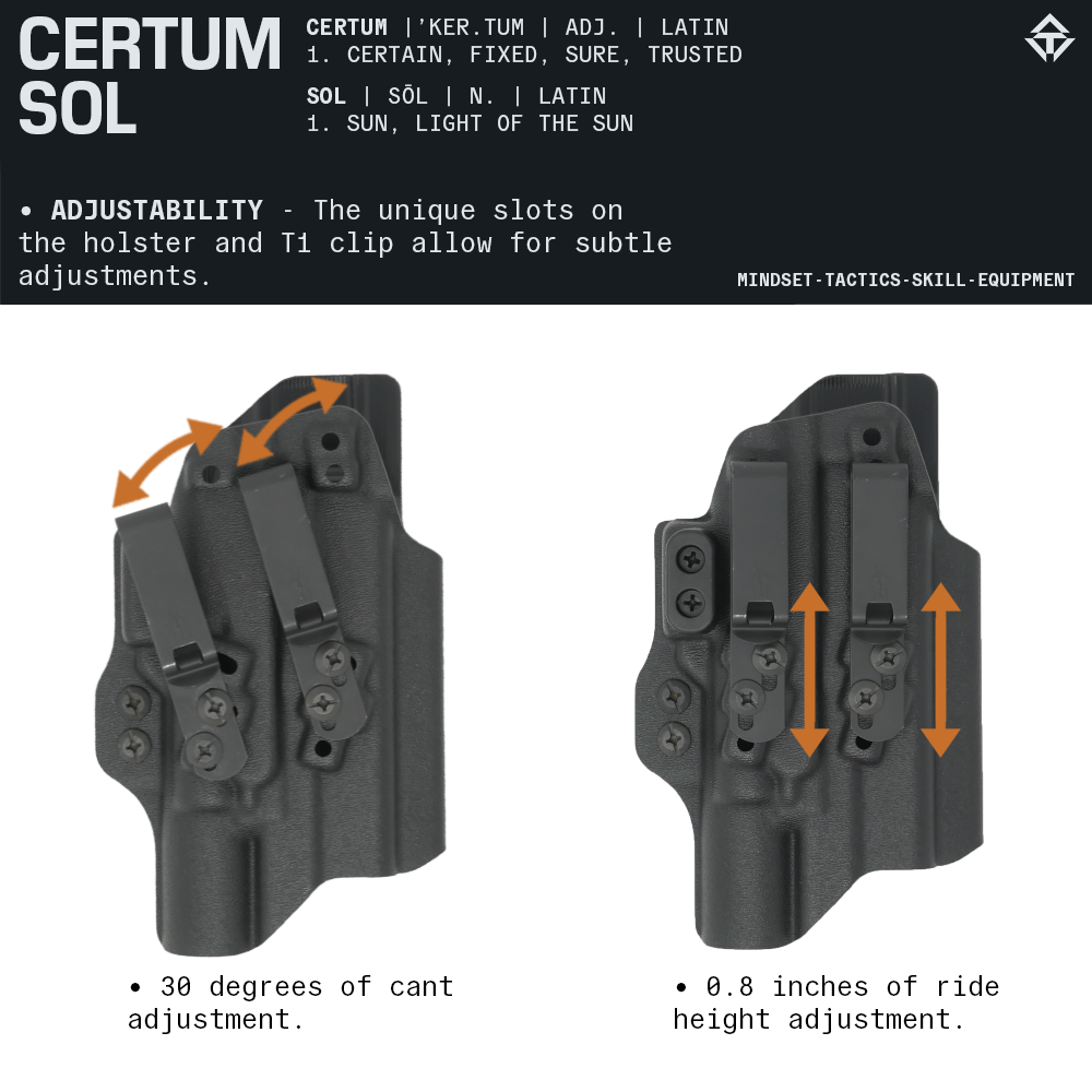 CERTUM SOL IWB/AIWB Holster for GLOCK